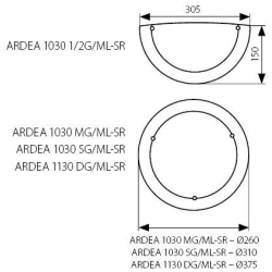 plafon ARDEA 1030 sg/ml-sr